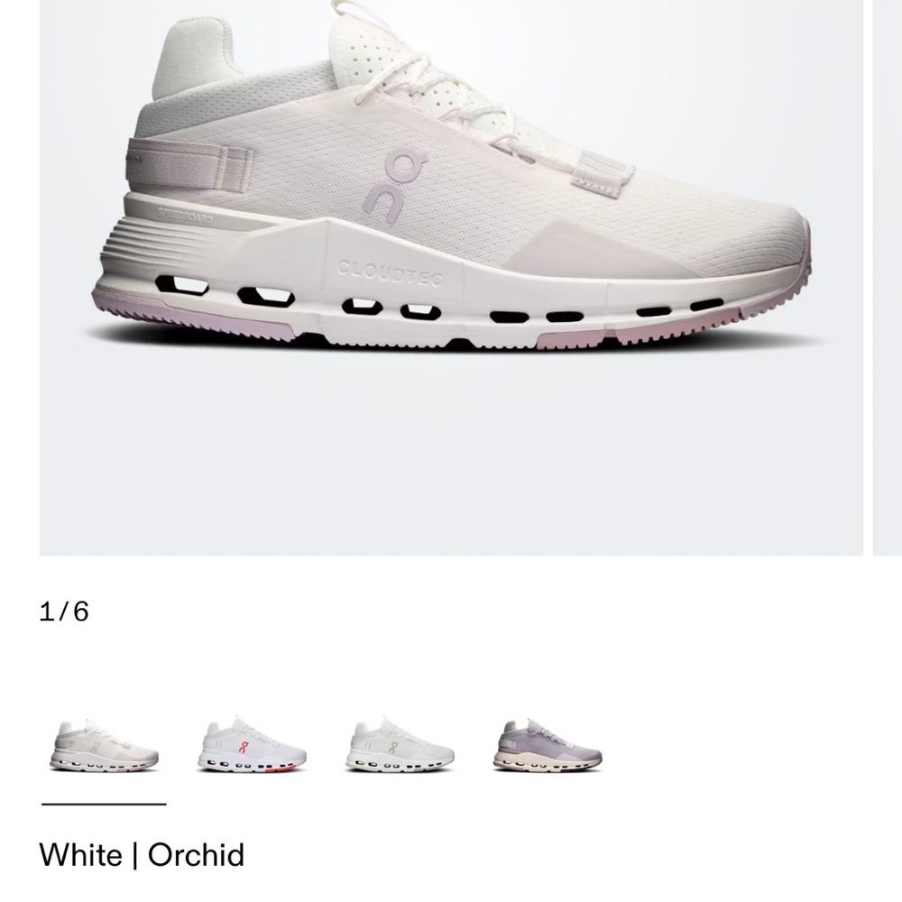 On Running Women's White and Orchid Sneakers